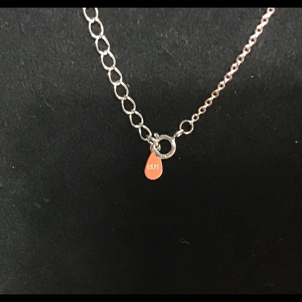 Sterling Silver Open Heart Necklace - Picture 4 of 8
